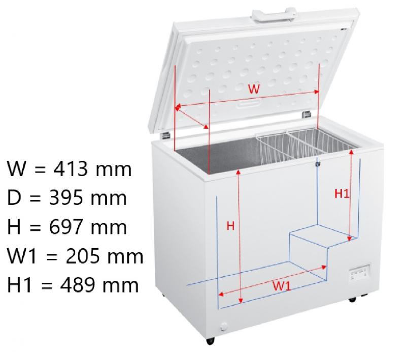 PKM GT 100 E Gefriertruhe Maße